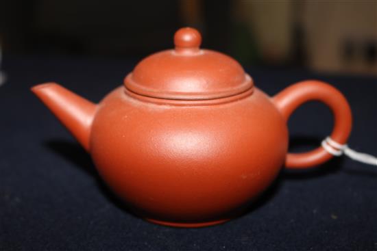 Two 20th century Yixing pottery teapots